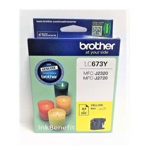 Brother LC673 Yellow Ink Cartridge - MFC-J2320, MFC-J2720
