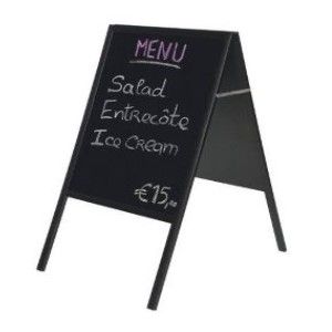 Bi-Office DKT30404042 Free Standing Double Sided Chalk Board 90X60cm