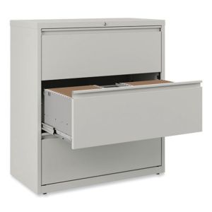 Metal Lateral Filing Cabinet 3-Drawer Grey