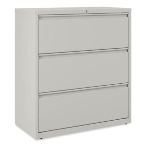 Metal Lateral Filing Cabinet 3-Drawer Grey