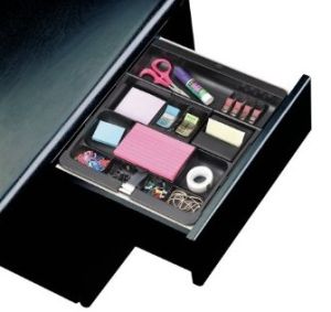 3M Post-it C71 Desk Drawer Organizer - Black 