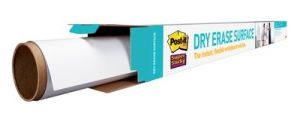 Post-it® Super Sticky Dry Erase Surface, 4 ft x 3 ft ( 120cm X 90cm)