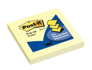 Post-it® R330 Pop-up Notes 3"X3" Yellow 100 Sheets