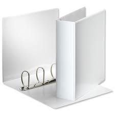 4 D Ring Binder A4 White 15mm (1/2") [120 sheets]