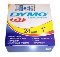 Dymo 53714, D1 Tape, 24mm x 7m, Blue on White