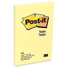 Post-it® Notes 4" x 6", Canary Yellow, 100 Sh/Pad, [Ref: 659]