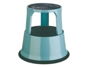 DESQ Metal Roll Step Stool Height 43cm 150kg Capacity Grey