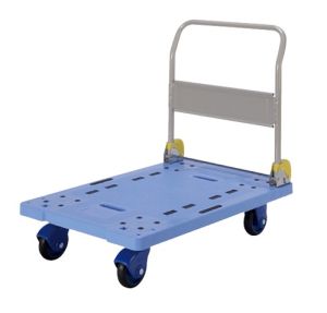 Prestar PF-301C-P Plastic Platform Trolley, Folding Handle, 300kg | Japan