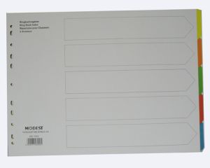 Tab Manila Divider, Color, A3 Oblong, 5 Tabs