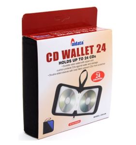 Aidata CD24N CD Wallet , Holds up to 24 CDs