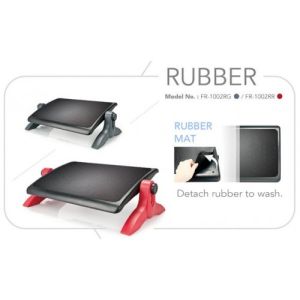 Aidata FR-1002RR Deluxe Ergonomic Footrest Black/Red