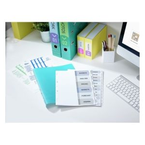 Avery 01638061 IndexMaker Dividers, 6 Tabs with Clear Tab Labels