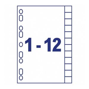 Avery 01640061 IndexMaker Dividers, 12 Tabs with Clear Tab Labels