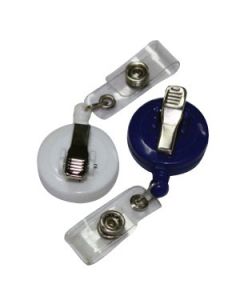 Badge Reel with Clip, Grey, Ref: FSNAYO001GY