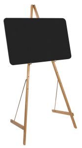 Bi-Office Double Sided Black Chalk Board, Frameless, A4 Size 