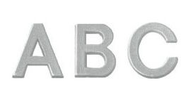 Bi-Office Letter Board Characters 28mm Silver PK/183 [CAR0202]