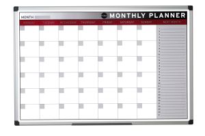 Bi-Office Magnetic Month Planner, 90cm X 60cm 