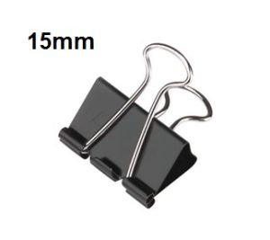 Binder Clips, 15mm 30 sheets Capacity Pack/12