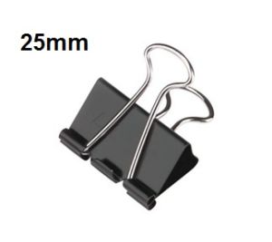 Binder Clips, 25mm 65 sheets Capacity Pack/12
