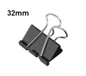 Binder Clips, 32mm (Medium) 80 sheets Capacity Pack/12