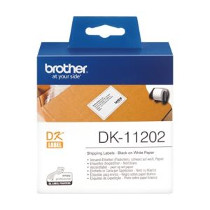 Brother DK-11202 - 62mm x 100mm Shipping/Name Badge Labels [300/Roll]