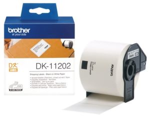 Brother DK-11202 - 62mm x 100mm Shipping/Name Badge Labels [300/Roll]