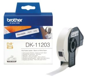 Brother DK-11203 - 17mm x 87mm File Folder Labels [300/Roll]