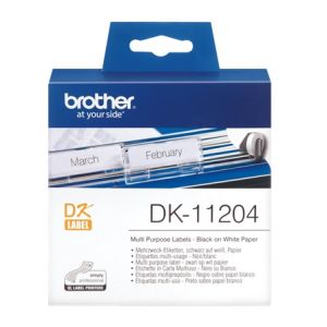 Brother DK-11204 - 17mm x 54mm Multi Purpose Labels [400/Roll]