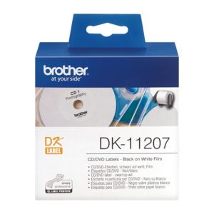 Brother DK-11207 - 58mm diameter CD / DVD Labels [100/Roll]