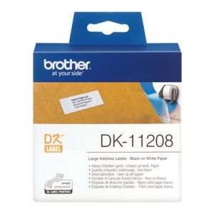 Brother DK-11208 - 38mm x 90mm Large Address Labels [400/Roll]