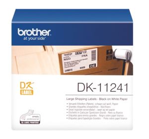 Brother DK-11241 - 102mm x 152mm Large Shipping Labels, Pre-Cut [200 rolls]