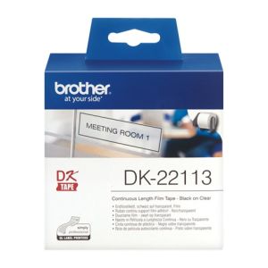 Brother DK-22113 - 62mm x 15.24m Clear Continuous Film Roll