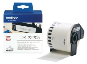 Brother DK-22205 - 62mm x 30.48m White Continuous Paper Roll