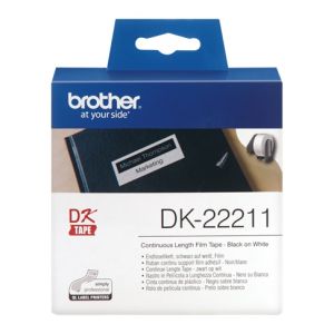 Brother DK-22211 - 29mm x 15.24m White Continuous Film Roll