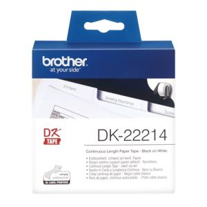 Brother DK-22214 - 12mm x 30.48m White Continuous Paper Roll