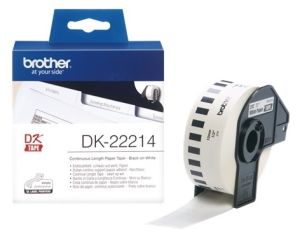 Brother DK-22214 - 12mm x 30.48m White Continuous Paper Roll