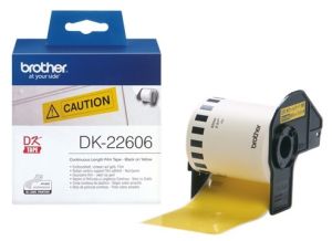Brother DK-22606 - 62mm x 15.24m Yellow Continuous Film Roll