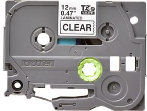 Brother TZ-131 P-touch® Label Tape, 12mm, (1/2"), Black on Clear