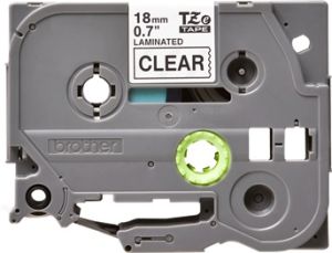 Brother TZ-141 P-touch® Label Tape, 18mm, (3/4"), Black on Clear