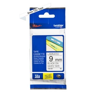 Brother TZ-221 P-touch® Label Tape, 9mm, (3/8"), Black on White