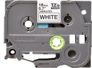 Brother TZ-241 P-touch® Label Tape, 18mm, (3/4"), Black on White