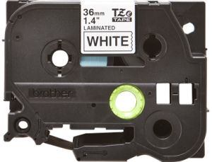 Brother TZ-261 P-touch® Label Tape, 36mm, (1 1/2"), Black on White 