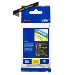 Brother TZ-335 P-touch® Label Tape, 12mm, (1/2"), White on Black