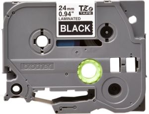 Brother TZ-355 P-touch® Label Tape, 24mm, (1"), White on Black