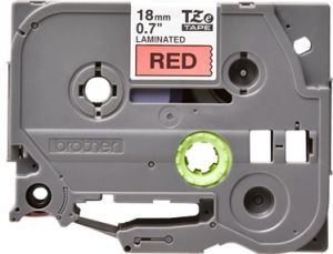 Brother TZ-441 P-touch® Label Tape, 18mm, (3/4"), Black on Red