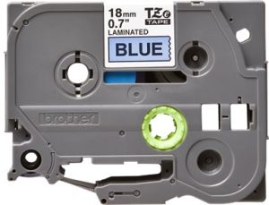 Brother TZ-541 P-touch® Label Tape, 18mm, (3/4"), Black on Blue