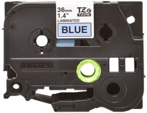 Brother TZ-561 P-touch® Label Tape, 36mm, (1 1/2"), Black on Blue