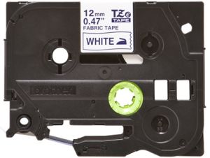 Brother TZ-FA3 Fabric Tape 12mm x 3m Blue on White