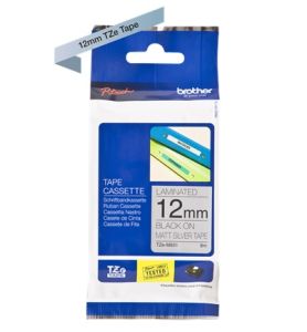Brother TZ-931 P-touch® Label Tape, 12mm, (1/2"), Black on Silver