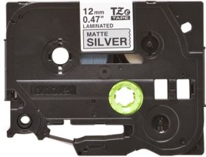Brother TZ-931 P-touch® Label Tape, 12mm, (1/2"), Black on Silver